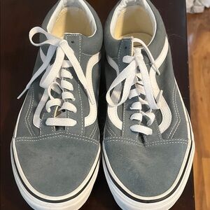Vans Men's Blue and White Sneakers